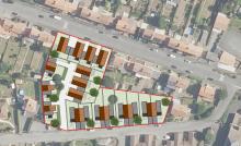 Plan masse Jallais 18 logements individuels