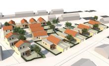 Axonométrie Jallais 18 logements individuels